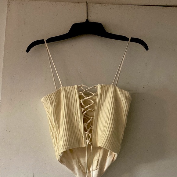 Princess Polly Corset Top| Size 2| Beige - Picture 2 of 2